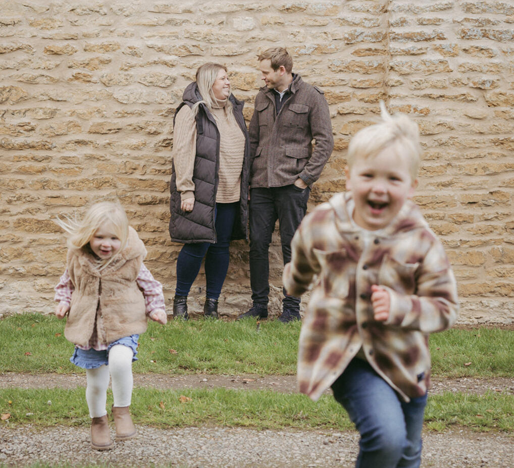 Mini Photo Sessions | Lincolnshire Family of four being photographed in Lincolnshire during a mini session with Camila Clarke